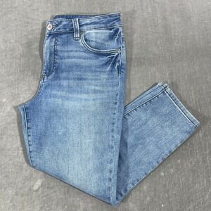 KUT from the Kloth Crop Skinny Jeans Womens‎ Size 12 Light Wash Denim